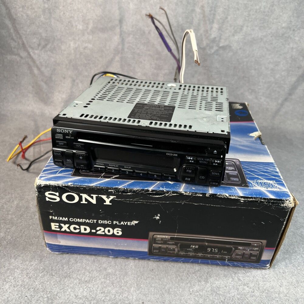 Sony Excd-206 Old School Car Stereo Radio Am Fm CD Player 35x4 Watts